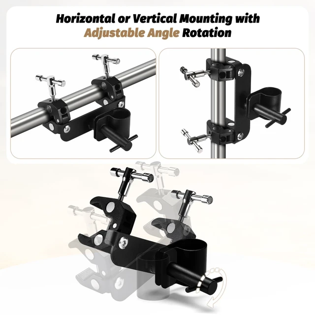 Alt view image 2 of 6 - Gen 3 Starlink Mount for RV Ladder & Roof Rack, Adjustable with Pipe Adapter for Pole/Roof/Camper/Railing Use, Compatible with Starlink Standard 4/4X/Gen 3