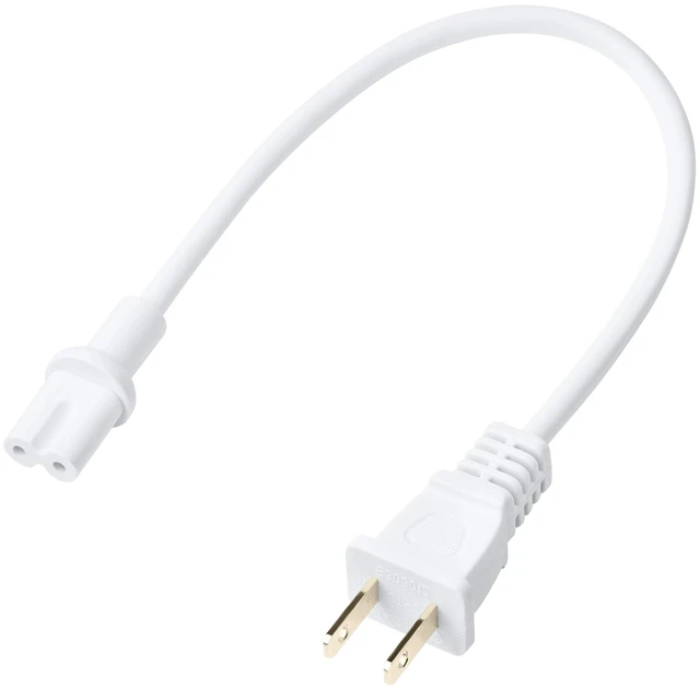 Main image of 12-Inch Power Cord Compatible with Sonos Five, Sonos Play 5, Sonos Beam, Sonos Ray, Sonos Arc, Arc Ultra, Sonos Amp, Sonos Playbase, Sonos Sub Gen 3 and Sonos Sub Mini - White
