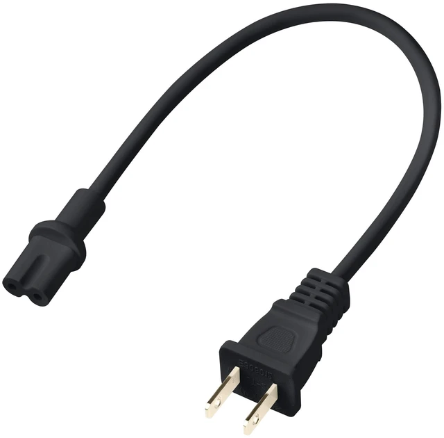 Main image of 12-Inch Power Cord Compatible with Sonos Five, Sonos Play 5, Sonos Beam, Sonos Ray, Sonos Arc, Arc Ultra, Sonos Amp, Sonos Playbase, Sonos Sub Gen 3 and Sonos Sub Mini - Black