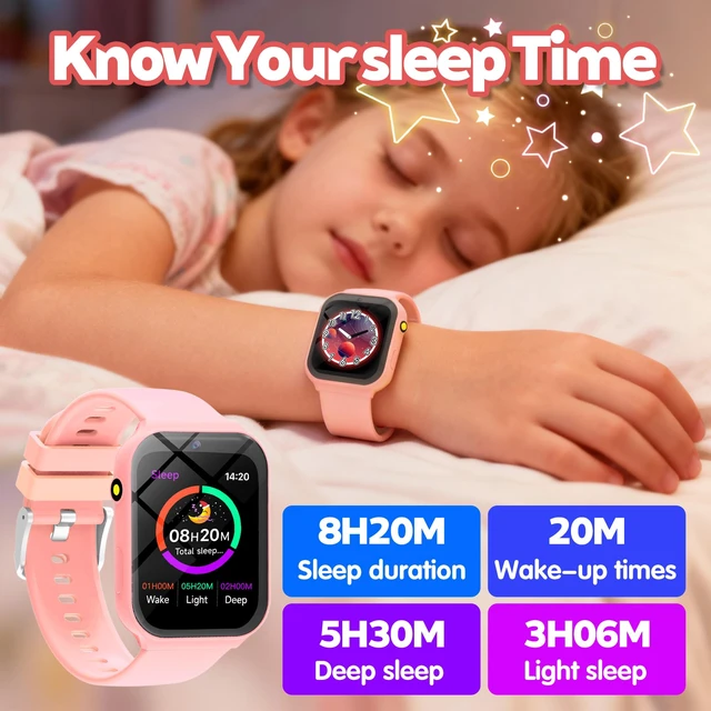 Alt view image 3 of 7 - Smart Watch for Kids, Kids Watch with 18 Puzzle Games Sleep 1.83" HD Touch Pedometer DIY Dial Alarm Clock Timer Stopwatch Calendar Flashlight No APP/Phone, 12/24 hr Gift for Kid Christmas Birthday