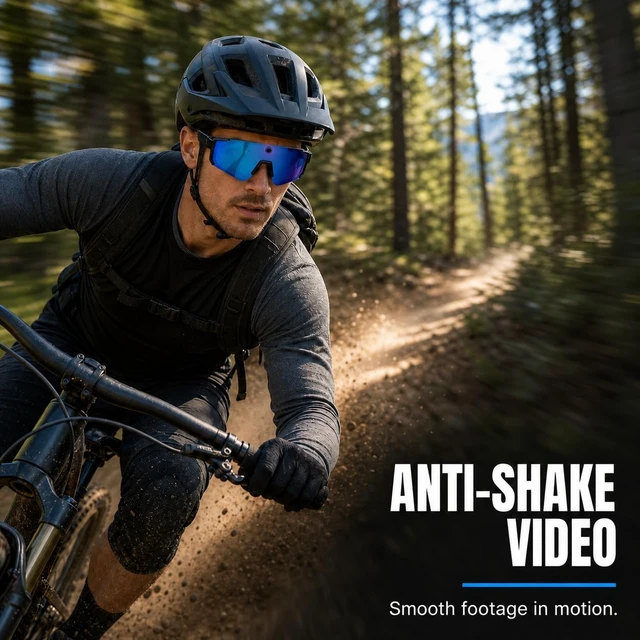 Alt view image 4 of 7 - AI Smart Glasses with 8MP Camera, Open-Ear Audio, Bluetooth 5.4 Real-time translation, photochromic lenses, voice assistant support, lightweight design, for travel, cycling, work