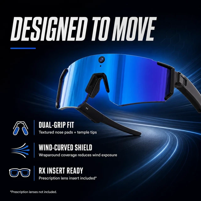 Alt view image 7 of 7 - AI Smart Glasses with 8MP Camera, Open-Ear Audio, Bluetooth 5.4 Real-time translation, photochromic lenses, voice assistant support, lightweight design, for travel, cycling, work