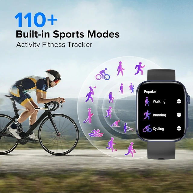 Alt view image 6 of 7 - Smart Watches for Men Women, Make/Answer Calls, 2.01" HD Screen with 260+ Watch Faces, Heart Rate/SpO2/Sleep Monitor, 123 Sports Modes, Long Battery Life Fitness Watch Compatible with iPhone Android