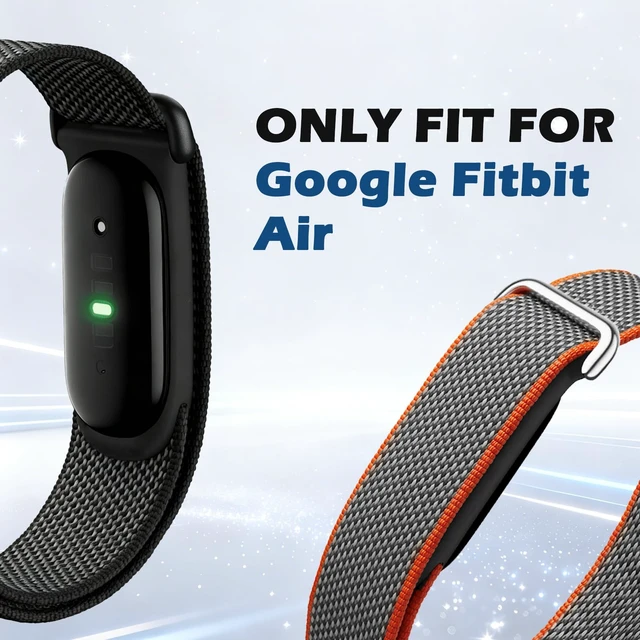 Alt view image 2 of 7 - Elastic Nylon Sport Bicep Bands Compatible with Google Fitbit Air Band Breathable Arm/Ankle/Wrist Straps for Fitbit Air Fitness Tracker, Adjustable Replacement Fitbit Air Bicep Band for Women Men