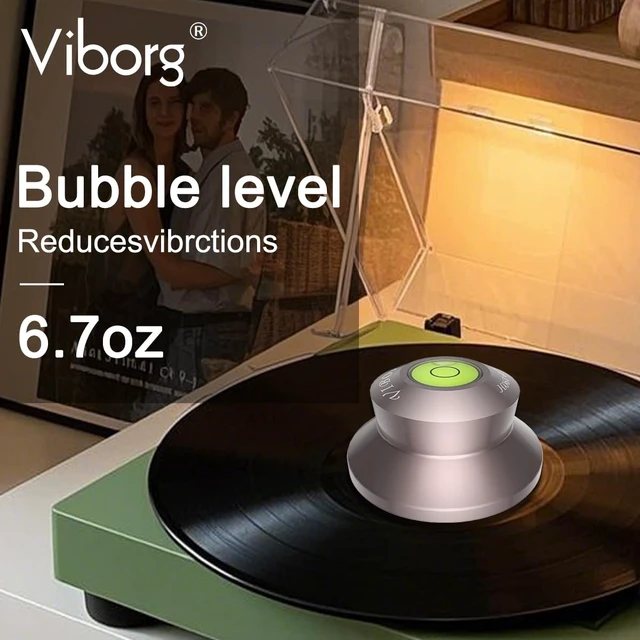 Alt view image 4 of 6 - LP190H Record Weight Disc Stabilizer for Turntables 71x33mm 6.7oz (190g) Aluminum Hi-Fi Vinyl Clamp Puck for Vinyl Record Player, Turntables, Phonograph