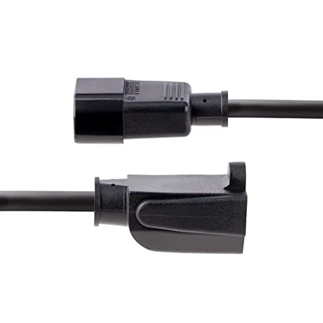 Alt view image 6 of 6 - 1ft (0.3m) Power Extension Cord, IEC C14 to NEMA 5-15R, 10A 125V, 18AWG, 10 Pack, Computer Power Extension Cord, AC Outlet Extension Cable for Network Equipment, UL Listed (PAC10010PK)