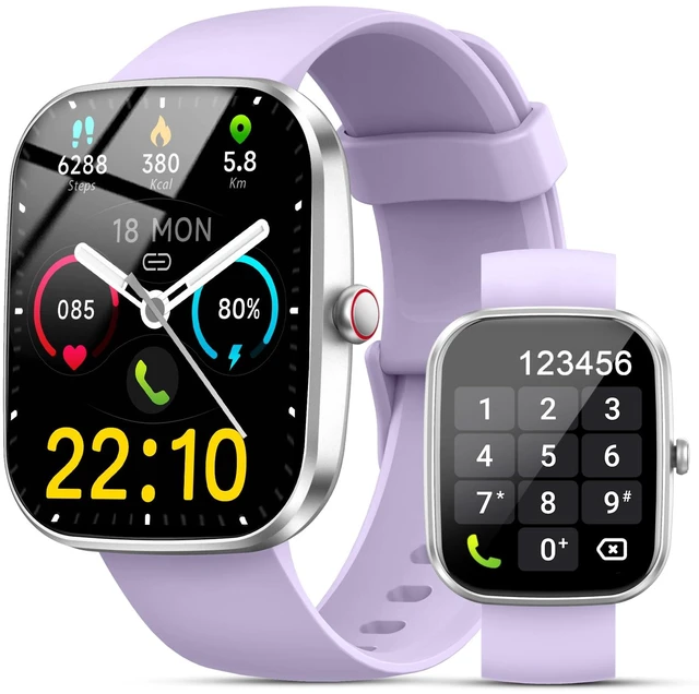 Main image of Smart Watch for Men Women(Answer/Make Calls), 1.96" HD Smartwatch, Fitness Tracker with 110+ Sport Modes, IP68 Waterproof, Heart Rate/Sleep/Step Monitor, Pedometer, Activity Tracker for Android iOS