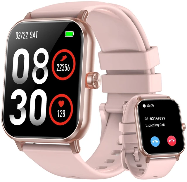 Main image of Smart Watch for Women Men, 1.85"HD Touchscreen Fitness Tracker with Bluetooth Calling, 130+ Sport Modes, 5 ATM Waterproof Heart Rate Sleep Monitor, 7 Day Battery DIY Dial, Smartwatch for Android & iOS