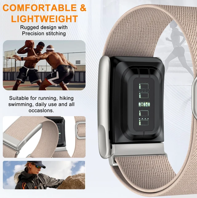 Alt view image 3 of 7 - Nylon Sport Band Compatible with Whoop 5.0 Bands One, Peak and Life/MG, Breathable Nylon Adjustable Waterproof Replacement Wristbands Straps for Whoop Band 5.0 Not Compatible with Gen 4