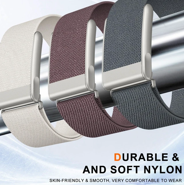 Alt view image 4 of 7 - Nylon Sport Band Compatible with Whoop 5.0 Bands One, Peak and Life/MG, Breathable Nylon Adjustable Waterproof Replacement Wristbands Straps for Whoop Band 5.0 Not Compatible with Gen 4