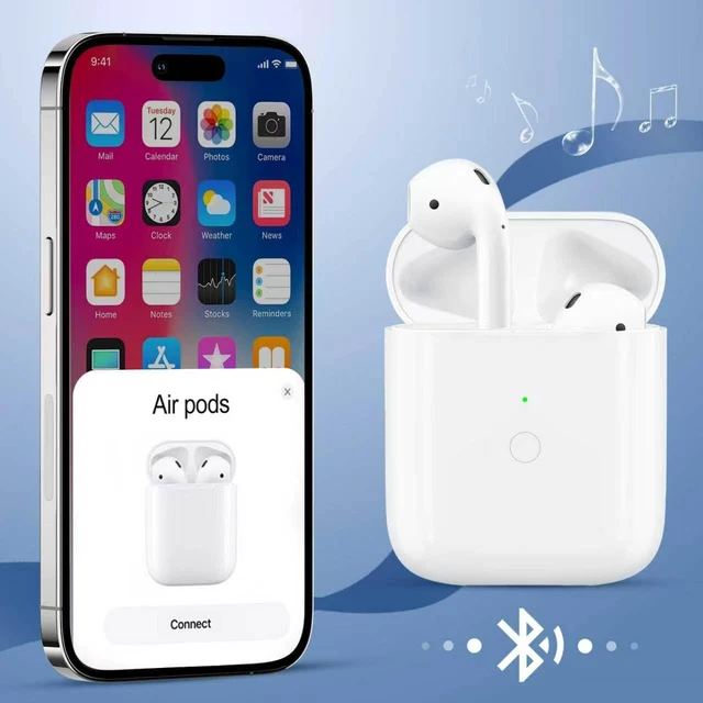 Alt view image 5 of 6 - Compatible for AirPods 1st 2nd Gen Wireless Charging Case, Wireless Charging Case Replacement for Airpod 1 2 Charging Case with Bluetooth Pairing Sync Button