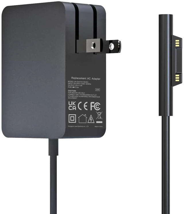Main image of Surface 24W 15V 1.6A Go Charger, Power Supply Adapter Compatible with Microsoft Surface Go/2/3/ Surface Pro 4 Core m3/Surface Pro 3 Core m3 AC Power Adapter