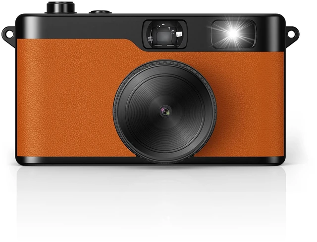 Main image of Retro Screen Free Digital Camera, Film-Style Filters for Photography Portable 16MP Rechargeable Camera, Flash, Point & Shoot, 8GB Storage, Quick Snap for Beginners on Travel & Camp (Black)