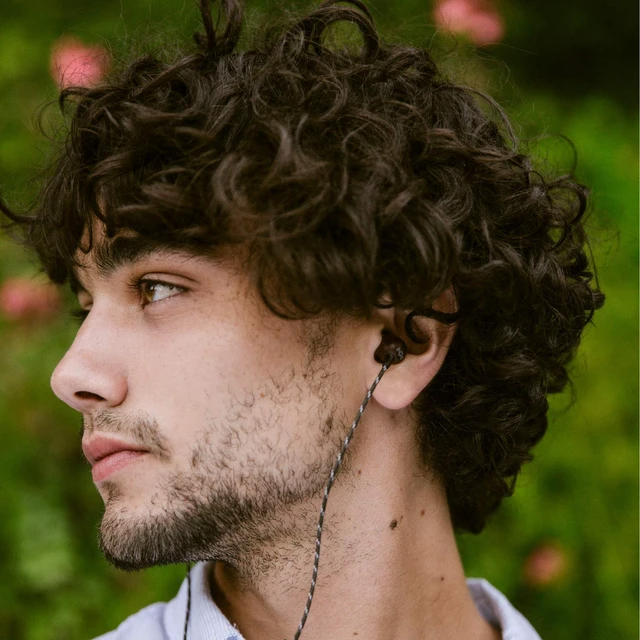 Alt view image 7 of 7 - House of Smile Jamaica AUX Wired Earbuds with Microphone, Noise-Isolating in-Ear Headphones, Tangle-Resistant Cable, 3.5mm Jack Sustainable (Signature Black)