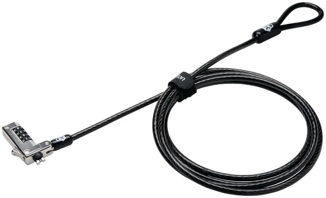 Main image of NanoSaver Combination laptop Lock, Resettable Computer security Locking Cable for Ultra-thin Laptops for HP Lenovo Asus Acer 4-wheel Number Code (K60603WW)