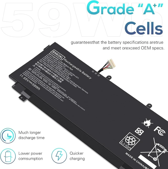 Alt view image 3 of 7 - SH03 SH03XL SH03057XL Battery for HP Spectre x360 13 w023dx 13-w0XX 13-W013DX Spare 859026-421 859356-855 TPN-Q178
