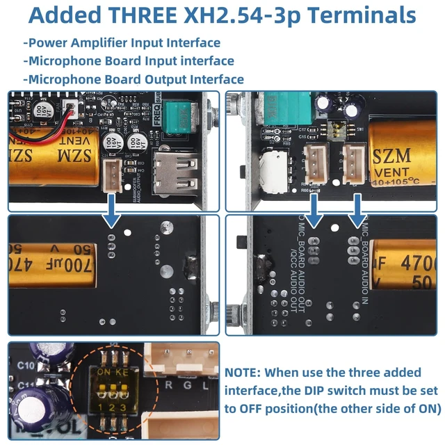 Alt view image 6 of 7 - ZK-HT21 Bluetooth Amplifier Board TDA7498E 2.1 Channel 160W x 2 + 220W Mini amp module. quickly connects. Fits car audio speakers/home theater. with bass,treble,subwoofer and volume control