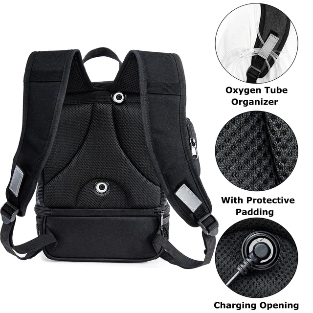 Alt view image 4 of 6 - Oxygen Concentrator Backpack for Inogen One G5, G3, Rove 6, Lightweight Machine Carrying Bag for Inogen One G5 Accessories and Battery