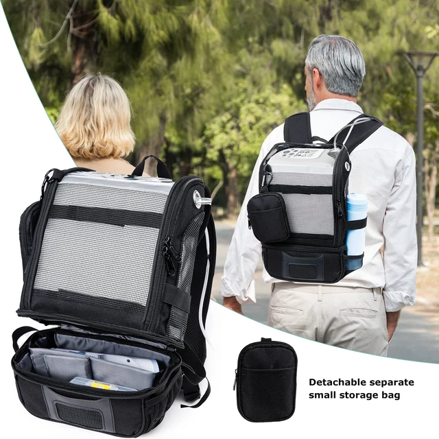 Alt view image 5 of 6 - Oxygen Concentrator Backpack for Inogen One G5, G3, Rove 6, Lightweight Machine Carrying Bag for Inogen One G5 Accessories and Battery