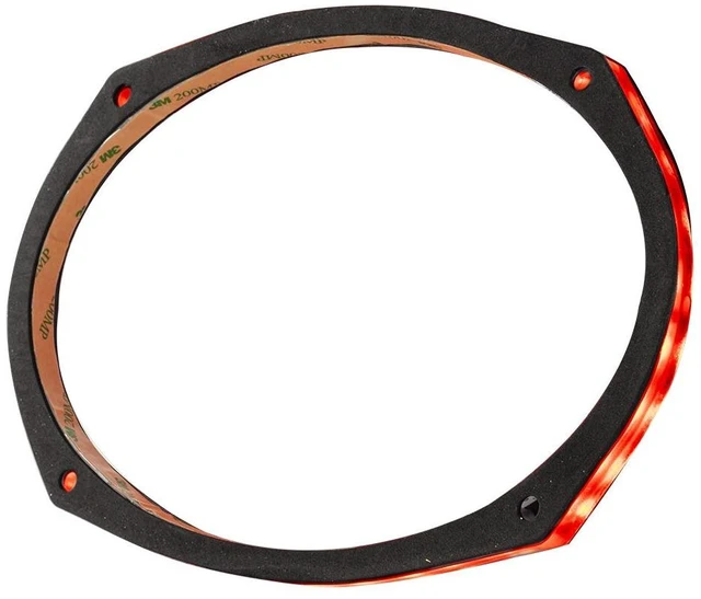 Main image of LRING69 SPEAKER GRILL RING - Fits 6X9 Speaker, RGB LED Lighting, Acrylic Ring, Marine Watertight Seal, Compatible with RGB Remote Module - One Ring