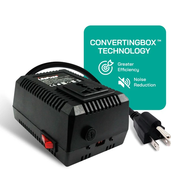 Alt view image 3 of 7 - 500 Watt Step Up/Step Down Travel Voltage Converter, 220/110v to 110/220v converter with Type B Plug Compatible with Hair Straightener, Camera, Laptop & More