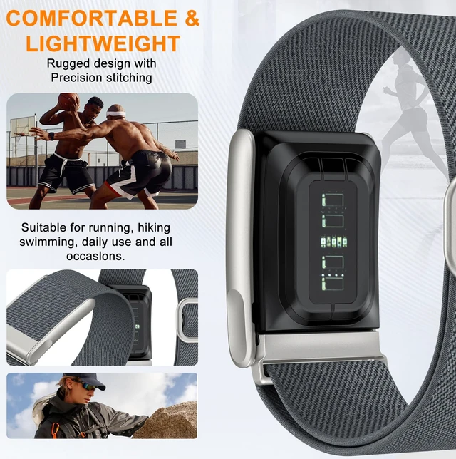 Alt view image 3 of 7 - Nylon Sport Band Compatible with Whoop 5.0 Bands One, Peak and Life/MG, Breathable Nylon Adjustable Waterproof Replacement Wristbands Straps for Whoop Band 5.0 Not Compatible with Gen 4