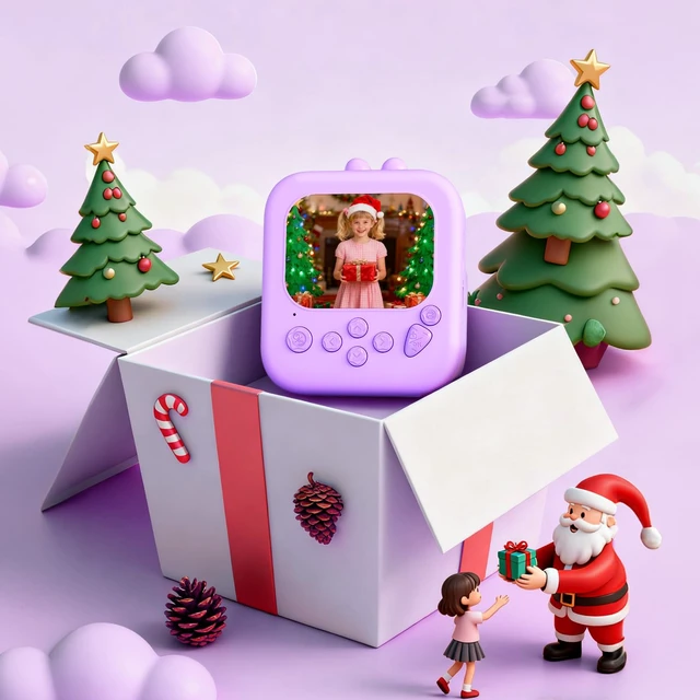 Alt view image 2 of 7 - Instant Print Camera for Kids: 1080P Kids Camera Instant Print - 32G SD Card - Lanyard - Christmas Birthday Gifts for Girls Boys - Portable Toy for 3 4 5 6 7 8 9 10 Years Old, Purple Rabbit