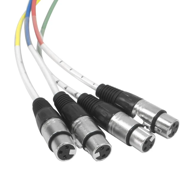 Alt view image 2 of 4 - SAXT-4x5F - 4 Channel 1/4" TRS to XLR Female Snake Cable - 5 Feet Long - Serviceable Ends - Pro Audio Effects Snake for Live Live, Recording, Studios, and Gigs - Patch, Amp, Mixer