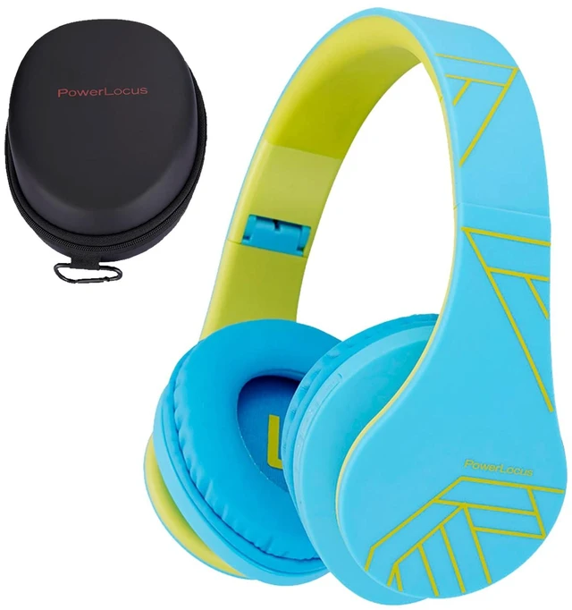 Main image of Kids Headphones Over-Ear, Bluetooth Wireless Headphones for Kids,with Microphone, Safe 85DB Volume Limited, Foldable with Carry Case, Audio Cable, Micro SD mode for Online Classes,PC,Phones