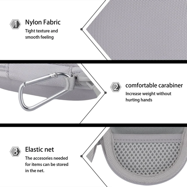 Alt view image 5 of 7 - Hard Carrying Case for JBL Clip 5 Portable Mini Speaker, White 1:1 Molded Interior, Soft Anti-Static Velvet Lining, Cable Storage, Secure Fit, Carabiner, High-Density EVA Shell