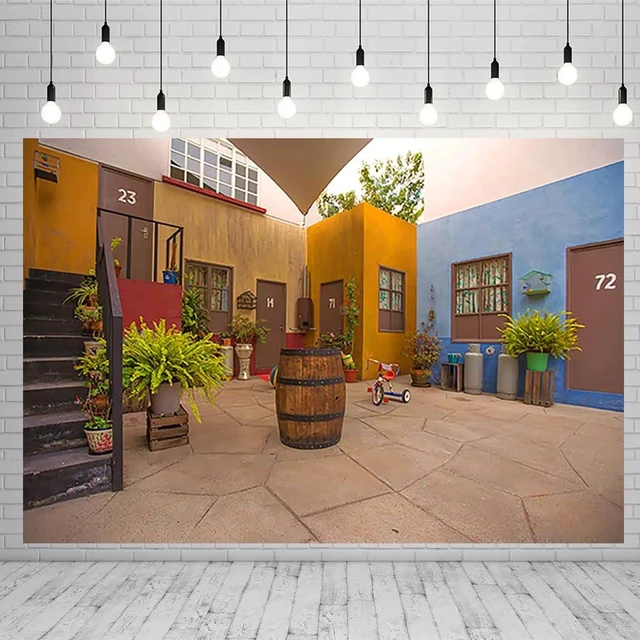 Main image of Mexican Living Backdrop for El Chavo Del Ocho Birthday Party Supplies 59x38in Cartoon Banner for Baby Shower Birthday Party