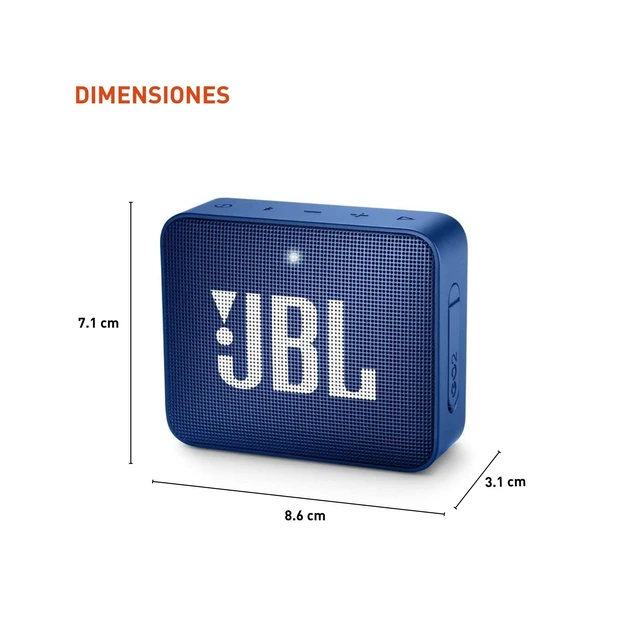 Alt view image 3 of 7 - GO2 - Waterproof Ultra Portable Bluetooth Speaker - Blue Wireless Bluetooth Streaming, Rechargeable Battery, Waterproof design, Speakerphone, Audio cable input