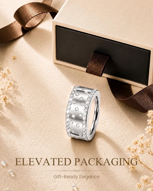 Alt view image 7 of 7 - 14K Gold Plated Smart Ring Jacket Compatible with Oura Ring Gen 4/Gen 3 Decorative Oura Ring Cover for Women, Cubic Zirconia Simulated Diamond Stacking Ring, Fancy Smart Ring Accessories