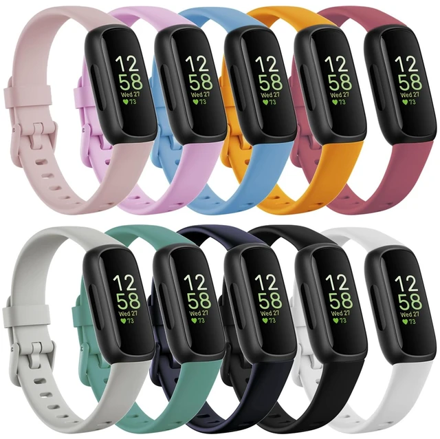 Main image of 10 Pack Compatible with Fitbit Inspire 3 Bands,Soft Sport Bands Silicone Replacement Wristband for Fitbit Inspire 3 Tracker Smart Watch for Women Men
