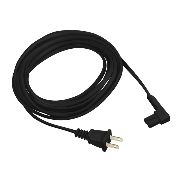 Alt view image 5 of 7 - 16-Foot 2-Pack Power Cord Compatible with Sonos One, Sonos One SL, Sonos Play-1 Speakers - Power Plug Cable (Extra Long, Black)