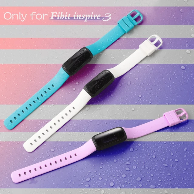 Alt view image 2 of 7 - 10 Pack Compatible with Fitbit Inspire 3 Bands,Soft Sport Bands Silicone Replacement Wristband for Fitbit Inspire 3 Tracker Smart Watch for Women Men