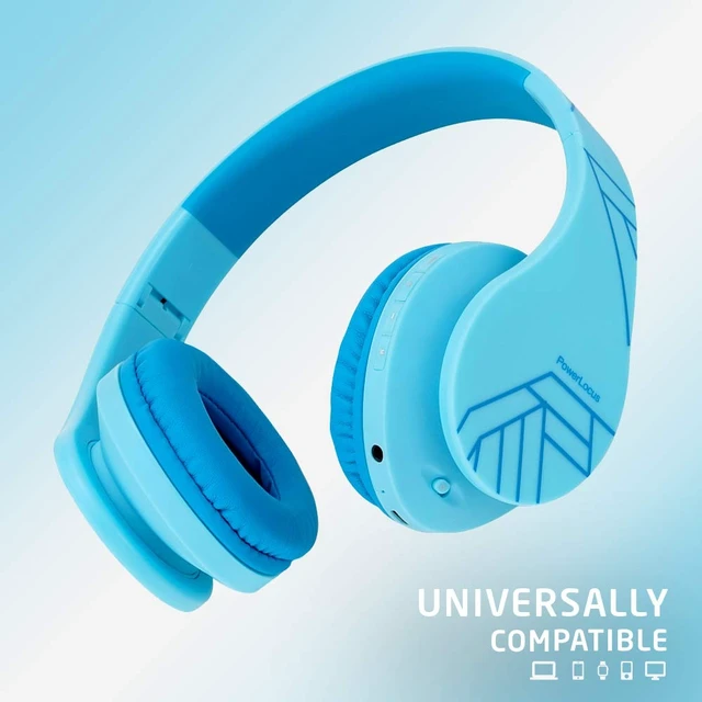 Alt view image 5 of 6 - Kids Headphones Over-Ear, Bluetooth Wireless Headphones for Kids,with Microphone, Safe 85DB Volume Limited, Foldable with Carry Case, Audio Cable, Micro SD mode for Online Classes,PC,Phones