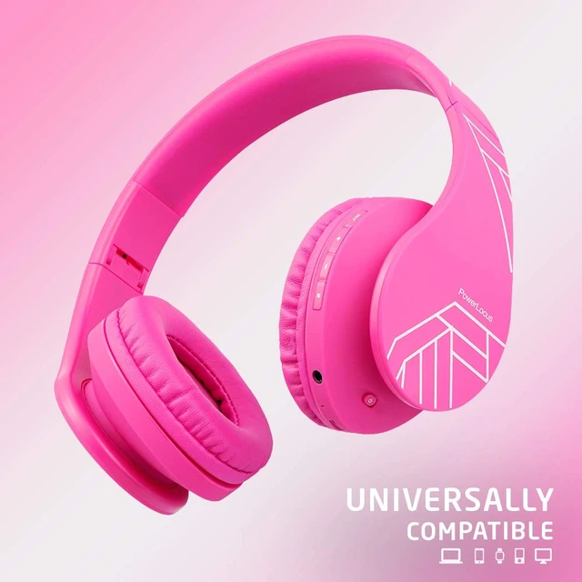 Alt view image 5 of 6 - Kids Headphones Over-Ear, Bluetooth Wireless Headphones for Kids,with Microphone, Safe 85DB Volume Limited, Foldable with Carry Case, Audio Cable, Micro SD mode for Online Classes,PC,Phones