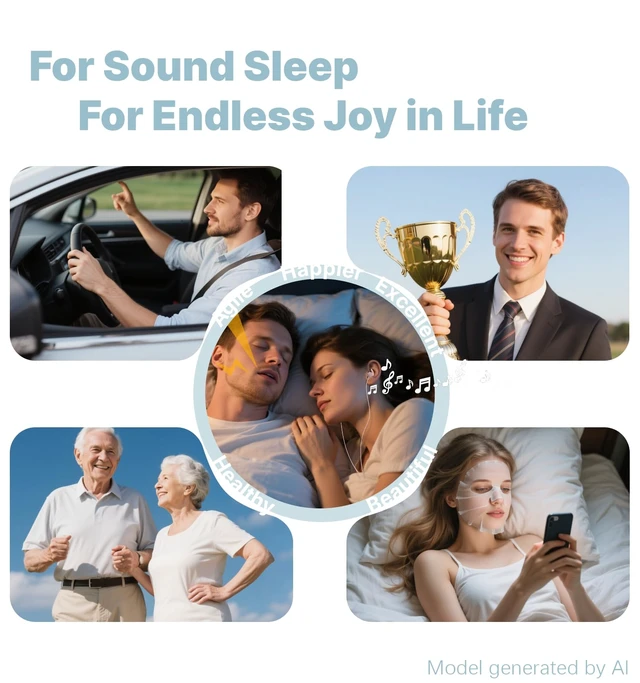 Alt view image 6 of 7 - 3.5mm Wired Sleep Earbuds, 2g Lightweight Earphones for Side Sleeper -30dB Noise Isolation Sleep Earplug w/Mic, Soft Silicone, Flat Thin Sleep Earphones for Air Travel/Work/Audio Book/Meditation