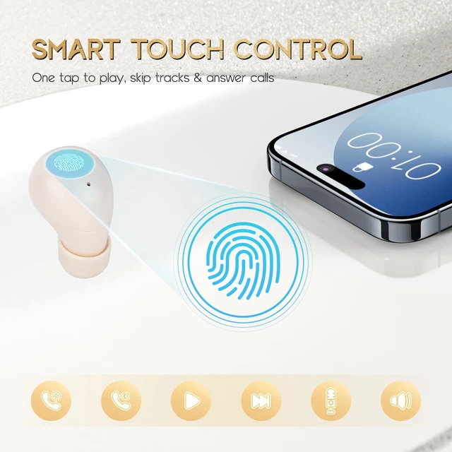 Alt view image 5 of 6 - Invisible Mini Wireless Bluetooth Earbuds Tiny IPX5 Waterproof Sleep Stereo Wireless Bluetooth Earbuds Ultra Small Invisible Mini In-Ear, Fit All Ears Stereo Sound for Comfort Sleep & Daily Use