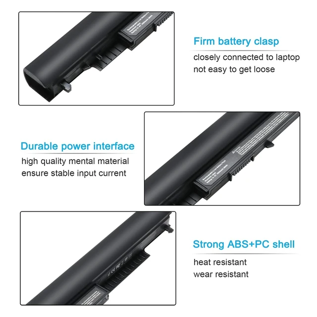 Alt view image 2 of 5 - 807956-001 HS03 HS04 Laptop Battery Compatible with Hp 14 15 Notebook PC Series 15-ay009dx 15-ba009dx 15-af131dx Spare 807957-001 Model HSTNN-LB6U HSTNN-LB6V Part Number TPN-C125 TPN-C126