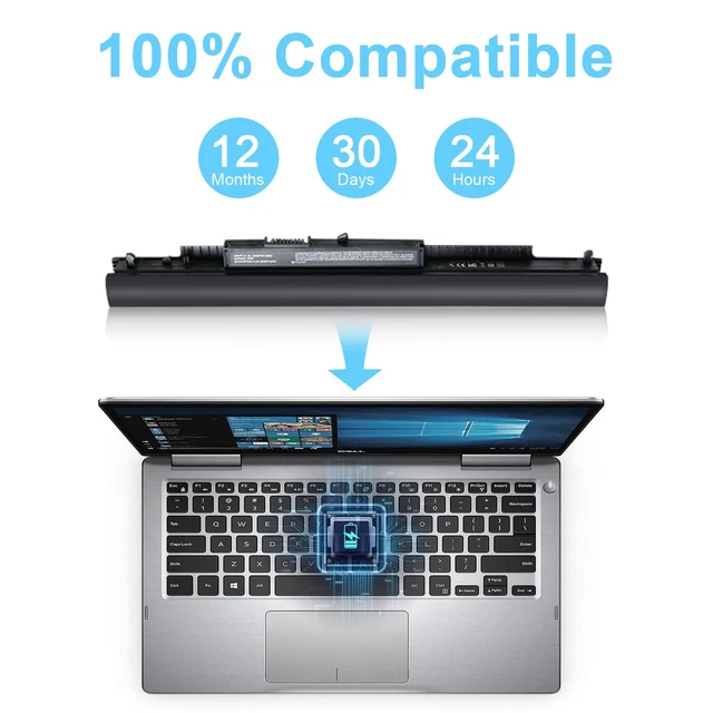 Alt view image 4 of 5 - 807956-001 HS03 HS04 Laptop Battery Compatible with Hp 14 15 Notebook PC Series 15-ay009dx 15-ba009dx 15-af131dx Spare 807957-001 Model HSTNN-LB6U HSTNN-LB6V Part Number TPN-C125 TPN-C126