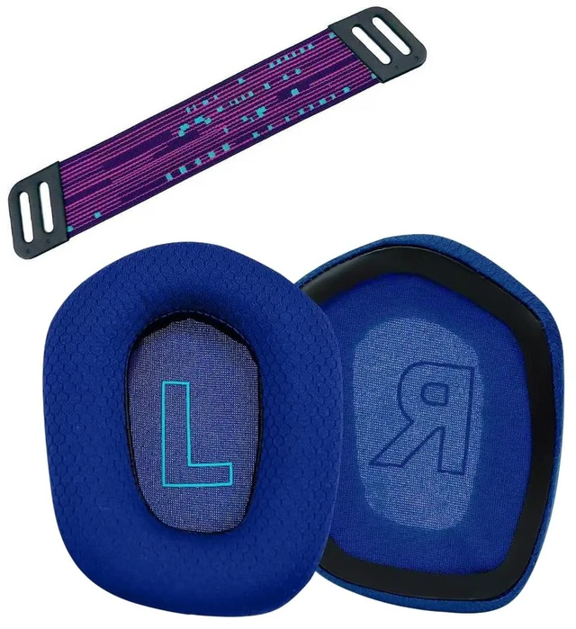 Main image of Replacement Earpads for Logitech G733 G535 G335 Lightspeed Wireless Gaming Headset, Ear Pads Cushions with Comfort Noise Isolation Foam (Blue)