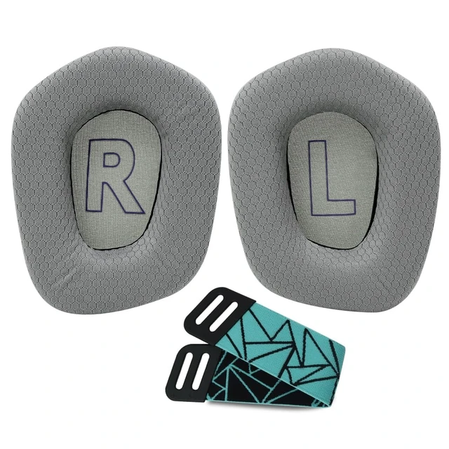 Alt view image 2 of 7 - Earpads Replacement for Logitech G733 G535 G335 Lightspeed Wireless Gaming Headset, Ear Pads Cushions with Comfort Noise Isolation Foam (Gray)