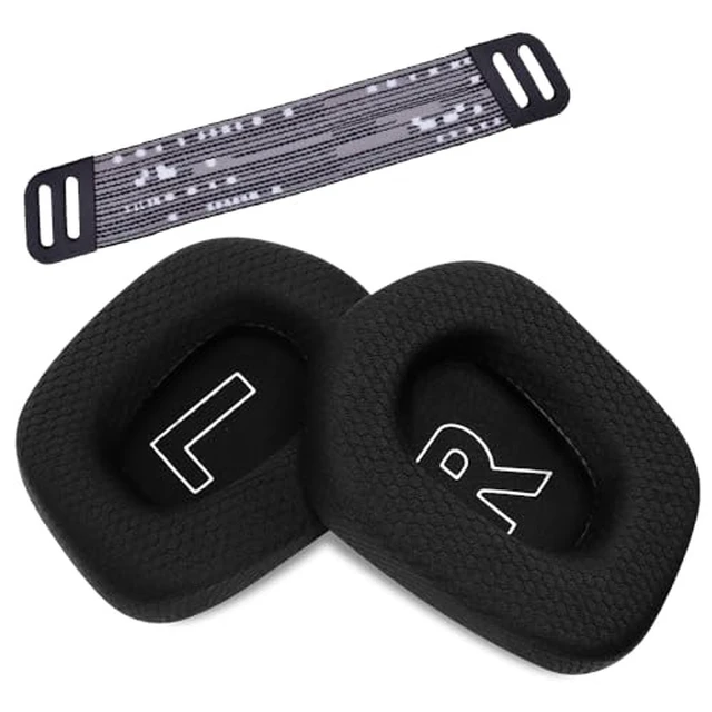 Alt view image 7 of 7 - Replacement Earpads for Logitech G733 G535 G335 Lightspeed Wireless Gaming Headset, Ear Pads Cushions with Comfort Noise Isolation Foam (Black)