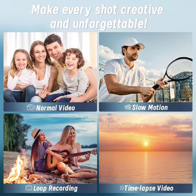 Alt view image 4 of 7 - 8K Video Camera, 48MP Vloging Camcorder with IR Night Vision for YouTube WiFi, 3" Touch Screen, 18X Digital Zoom, Fill Light, Microphone, Stabilizer, Remote Control, 2 Batteries