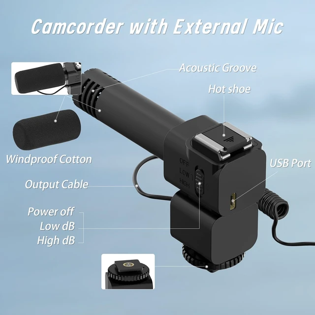Alt view image 5 of 7 - 8K Video Camera, 48MP Vloging Camcorder with IR Night Vision for YouTube WiFi, 3" Touch Screen, 18X Digital Zoom, Fill Light, Microphone, Stabilizer, Remote Control, 2 Batteries