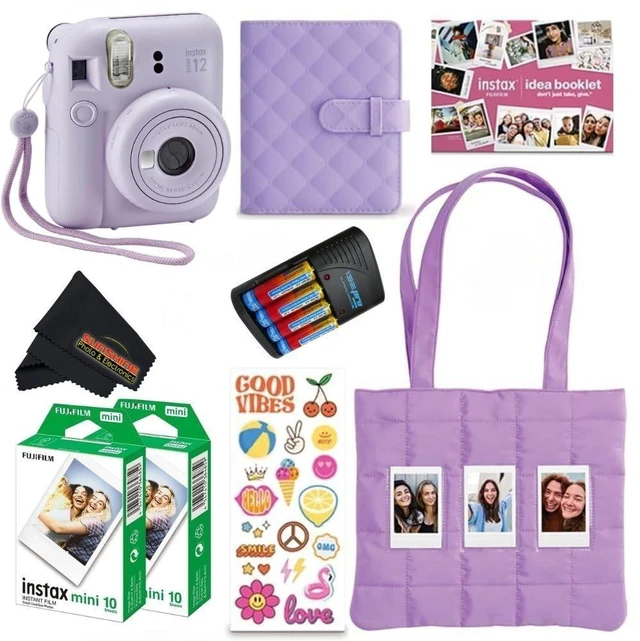 Main image of INSTAX MINI 12 Blue Bundle 2025 (2 Single Packs (20 Sheets), Lilac Purple)