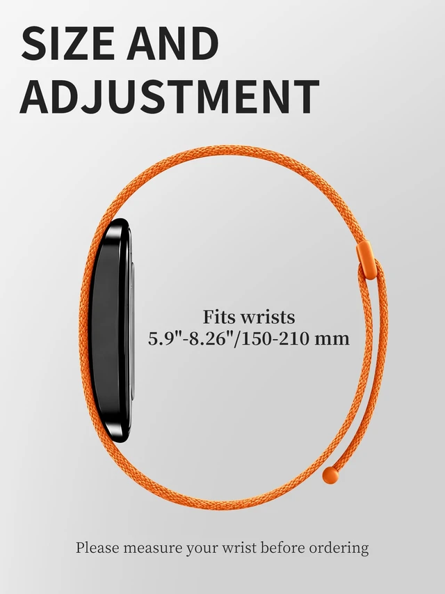 Alt view image 5 of 7 - Nylon Stretchy Sport Loop Band Compatible with Hume Band 2.0 Fitness Tracker, Breathable Adjustable Replacement Wrist Strap for Hume 2.0 Tracker