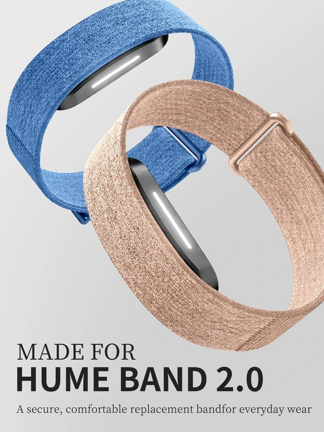 Alt view image 3 of 7 - Nylon Stretchy Sport Loop Band Compatible with Hume Band 2.0 Fitness Tracker, Breathable Adjustable Replacement Wrist Strap for Hume 2.0 Tracker
